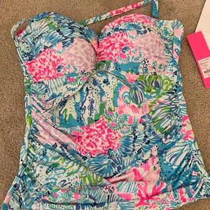 NWT Size 10 Flamenco Tankini Top Sink or Swim